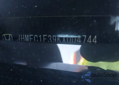 2019 Honda Civic Ex from USA, damaged, VIN JHMFC1F39KX004744